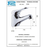 Комплект смесителей Remer Kiss K01 + K11