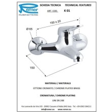 Комплект смесителей Remer Kiss K01 + K11