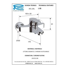 Комплект смесителей Remer Class Line L05 + L11