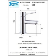 Комплект смесителей Remer Minimal N05 + N11