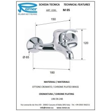 Комплект смесителей Remer Musa M05 + M11