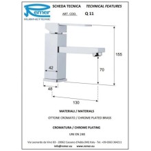 Комплект смесителей Remer Qubika Q05 + Q11
