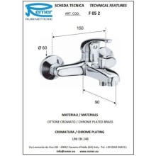 Комплект смесителей Remer Serie 35 F05 + F11