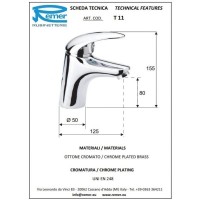 Комплект смесителей Remer Ten T05 + T11