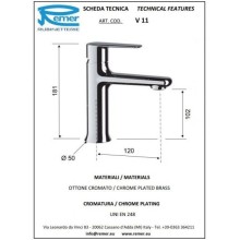 Комплект смесителей Remer Vanity V05 + V11