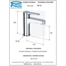 Комплект смесителей Remer Winner W05 + W11