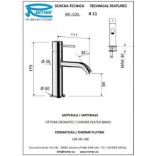 Комплект смесителей Remer X Style X02 + X11