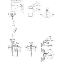 Комплект смесителей Bravat Eco F00313C