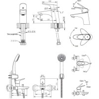 Комплект смесителей Bravat Drop-D F00312C
