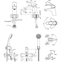 Комплект смесителей Bravat Drop-D F00312C