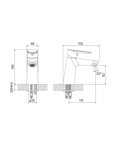 Комплект смесителей IDDIS Cloud CLOWG02I02 + CLOWG00I01