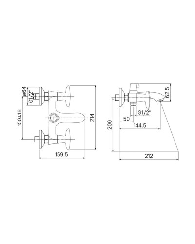 Комплект смесителей IDDIS Copter COPSB02I02WA + COPSB00I01
