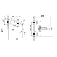 Комплект смесителей IDDIS Oldie OLDBR00I02 + OLDBR00I01