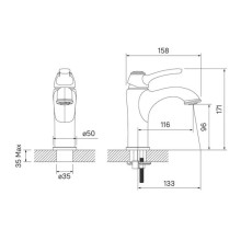 Комплект смесителей IDDIS Oldie OLDBR00I02 + OLDBR00I01