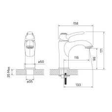 Комплект смесителей IDDIS Oldie OLDBR00I02 + OLDBR00I01