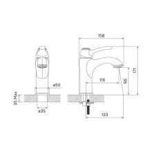 Комплект смесителей IDDIS Oldie OLDSB00I02 + OLDSB00I01