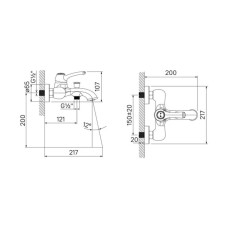 Комплект смесителей IDDIS Oldie OLDYG00I02 + OLDYG00I01