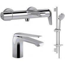 Комплект смесителей Jacob Delafon Avid E97369-CP + E97345-ND-CP + E99898RU-CP