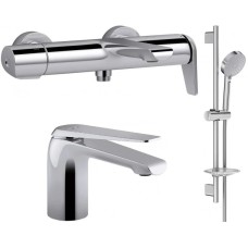 Комплект смесителей Jacob Delafon Avid E97369-CP + E97345-ND-CP + E99898RU-CP