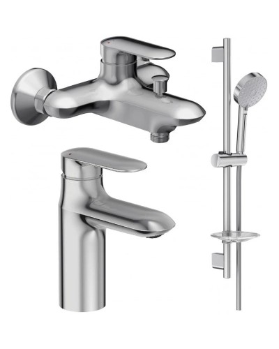 Комплект смесителей Jacob Delafon Kumin E99460-CP + E99447-CP + E99898RU-CP