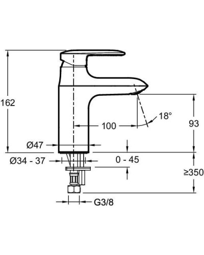Комплект смесителей Jacob Delafon Kumin E99460-CP + E99447-CP + E99898RU-CP