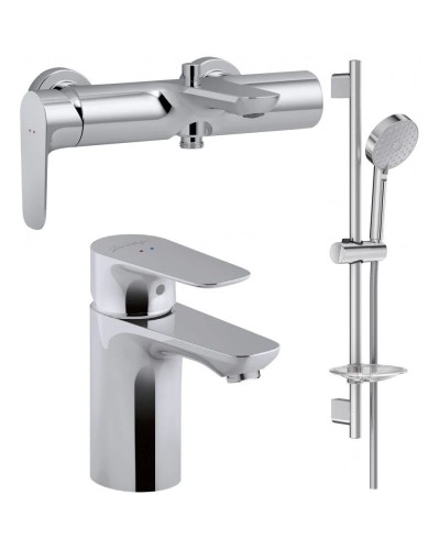 Комплект смесителей Jacob Delafon Aleo E72282-CP + E72277-4-CP + E99898RU-CP