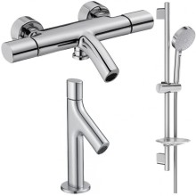 Комплект смесителей Jacob Delafon Talan E10105RU-CP + E10378RU-CP + E99898RU-CP