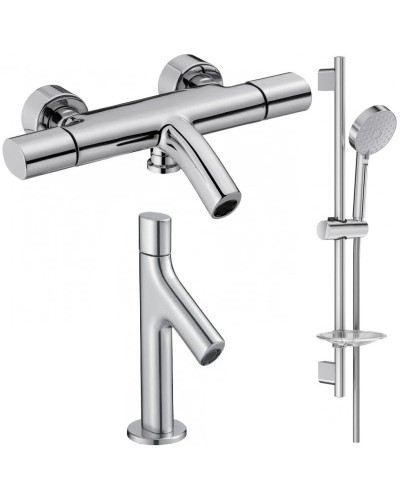 Комплект смесителей Jacob Delafon Talan E10089RU-CP + E10378RU-CP + E99898RU-CP