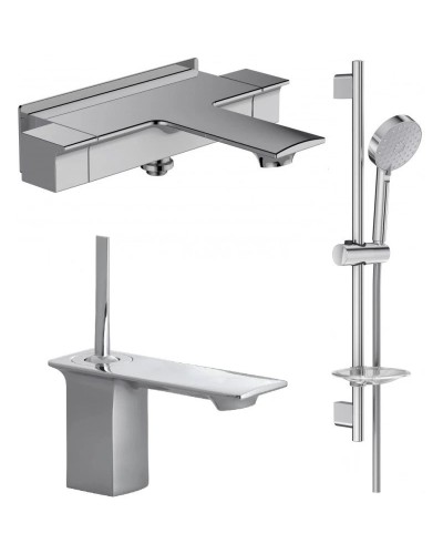 Комплект смесителей Jacob Delafon Stance E9100-CP + E14760-CP + E99898RU-CP