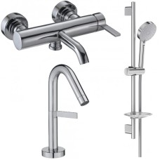 Комплект смесителей Jacob Delafon Stillness E12778-4-CP + E979-4-CP + E99898RU-CP