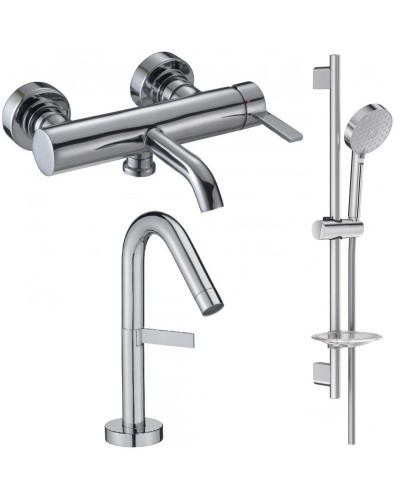 Комплект смесителей Jacob Delafon Stillness E12778-4-CP + E979-4-CP + E99898RU-CP