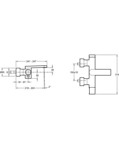 Комплект смесителей Jacob Delafon Composed E73095-CP + E73050-CP + E99898RU-CP