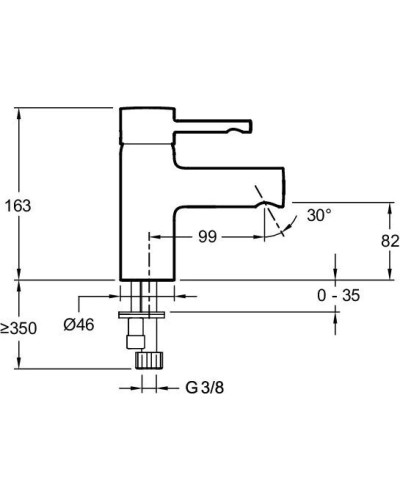 Комплект смесителей Jacob Delafon Cuff E45532-CP + E98298-CP + E99898RU-CP