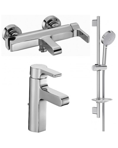 Комплект смесителей Jacob Delafon Singulier E10867-CP + E10860-CP + E99898RU-CP