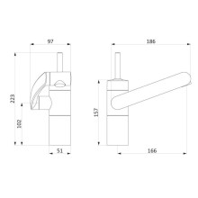 Комплект смесителей Damixa Arc 291000000 + 290217464