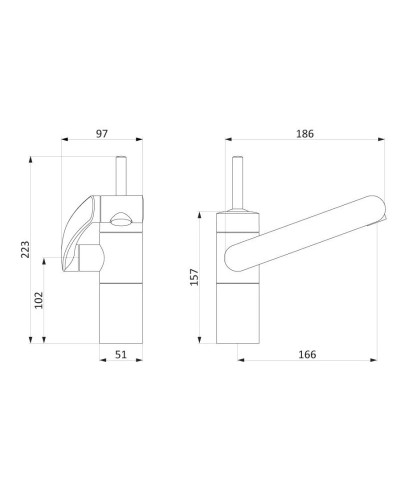 Комплект смесителей Damixa Arc 291000000 + 290217464
