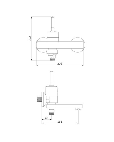 Комплект смесителей Damixa Arc 291000000 + 290217464