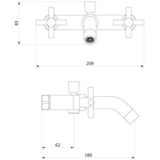 Комплект смесителей Damixa Neo Classic 241000000 + 240210000