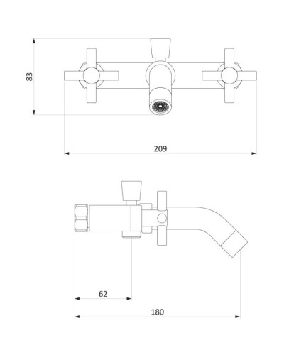Комплект смесителей Damixa Neo Classic 241000000 + 240210000