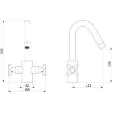 Комплект смесителей Damixa Neo Classic 241000000 + 240210000