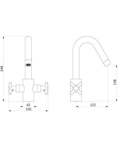Комплект смесителей Damixa Neo Classic 241000000 + 240210000
