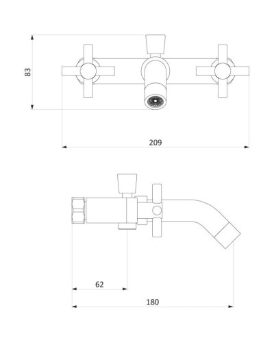 Комплект смесителей Damixa Neo Classic 281000000 + 280210000