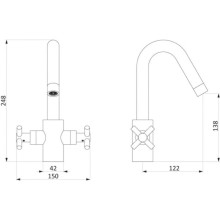Комплект смесителей Damixa Neo Classic 281000000 + 280210000