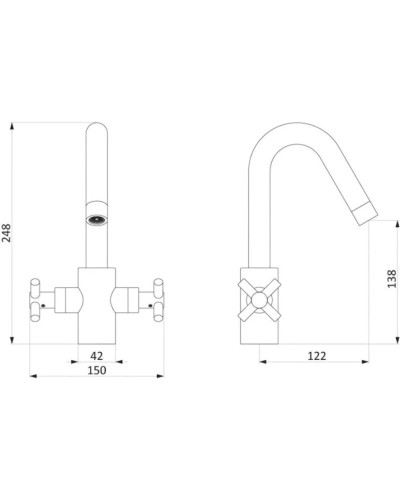Комплект смесителей Damixa Neo Classic 281000000 + 280210000