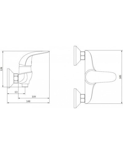 Комплект смесителей Damixa Palace Bit 312000000 + 310210000 + 918100000