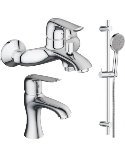 Комплект смесителей Damixa Palace Evo 321000000 + 320210000 + 918100000