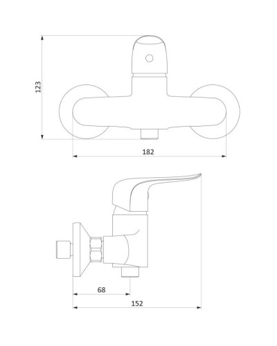 Комплект смесителей Damixa Palace Evo 322000000 + 320210000 + 918100000