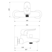 Комплект смесителей Damixa Palace Evo 331000000 + 330210000
