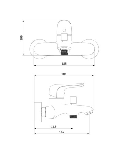 Комплект смесителей Damixa Palace Evo 391000000 + 390210000