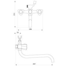 Комплект смесителей Damixa Object 349500000 + 340210000